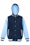 King Size Basics - Hooded Varsity Letterman Jacket -  - Chaotic Clothing Streetwear Sydney Australia Street Style Plus Menswear