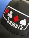 Gamblr Staple Logo A Frame Cap Black - hat - Chaotic Clothing Streetwear Sydney Australia Street Style Plus Menswear