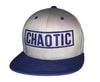 Box Logo  SnapBack - GRAY w/ BLUE - hat - Chaotic Clothing Streetwear Sydney Australia Street Style Plus Menswear