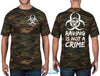 Raving is Not a Crime Camoflauge Chaotic Clothing Streetwear Tshirt - Shirts - Chaotic Clothing Streetwear Sydney Australia Street Style Plus Menswear