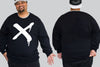 X Marks The Chaos - Chaotic King Size Crew Neck Jumper 2Xl - 5XL -  - Chaotic Clothing Streetwear Sydney Australia Street Style Plus Menswear