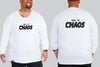 Vol. 13 CHAOS PUFF PRINT Long Sleeve Tshirt I Chaotic KING Size Streetwear I 2xl to 9xl Plus