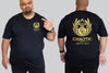 Royals Gold Metallic Shield - Chaotic King Size Tshirt 3XL to 7XL -  - Chaotic Clothing Streetwear Sydney Australia Street Style Plus Menswear
