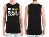 Big Rich Town FULL SIZE Mens Muscle Tee | Chaotic Clothing Streetwear Tshirts - Shirts - Chaotic Clothing Streetwear Sydney Australia Street Style Plus Menswear