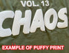 PUFFY PRINT Chaotic Varsity Look Singlet | Chaotic Clothing Streetwear Tshirts