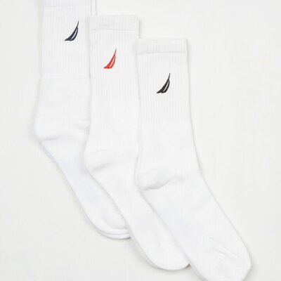 Nautica Essentials 3-Pack Crew Socks