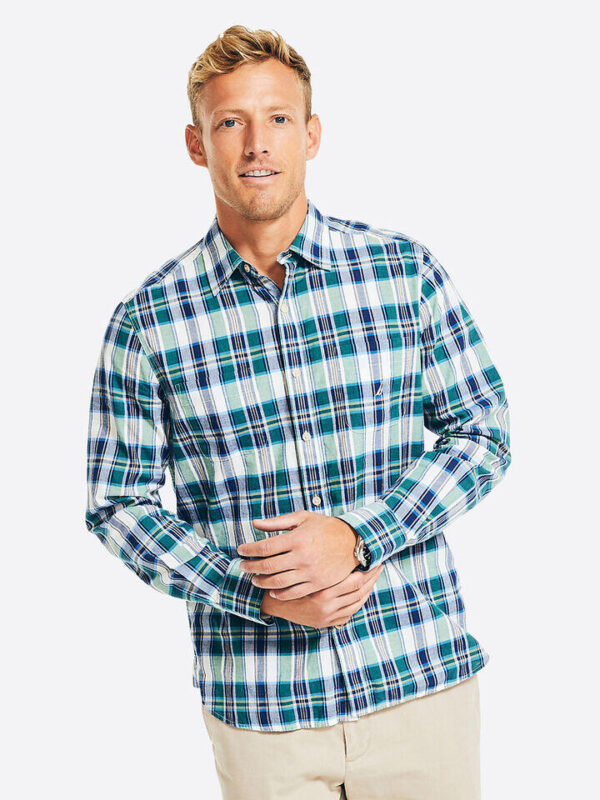 Nautica Azul Long Sleeve Madras Shirt