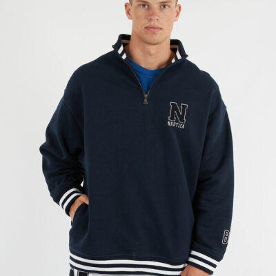 Nautica College Beta ¬º Zip Heavyweight Jumper
