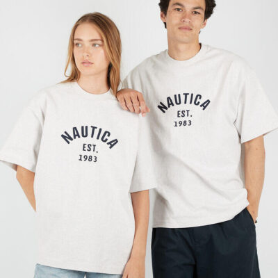 Nautica Japan Felt Arch Logo Tee