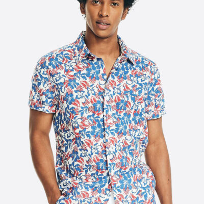 Nautica Malik Short Sleeve Linen Shirt