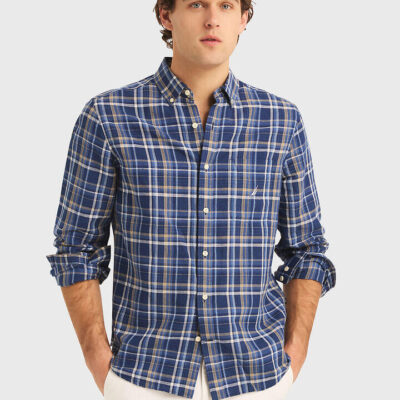 Nautica Louis Long Sleeve Linen Shirt