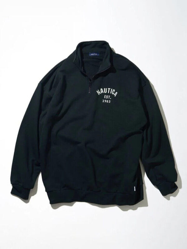 Nautica Japan ¬Ω Zip Felt Arch Logo Jumper