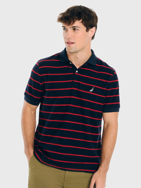 Nautica Navtech Sustainably Crafted Stripe Polo