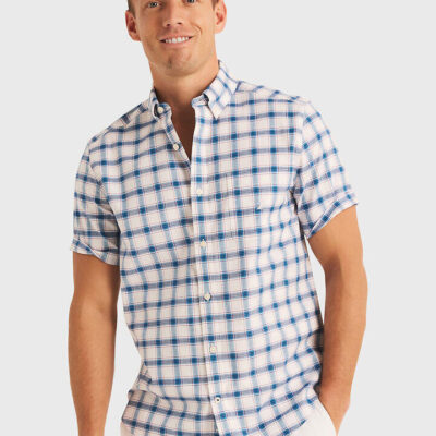 Nautica Falco Plaid Short Sleeve Shirt