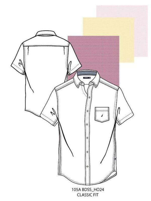 Nautica Short Sleeve Ping Oxford Shirt