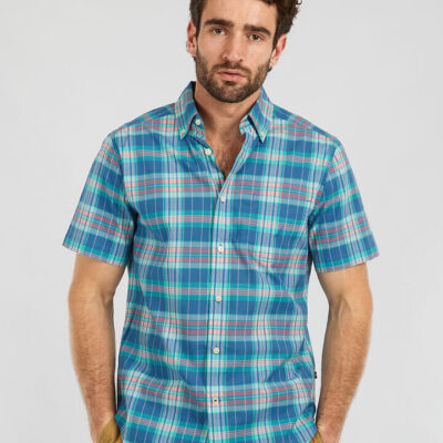 Nautica Sabot Madras Short Sleeve Shirt
