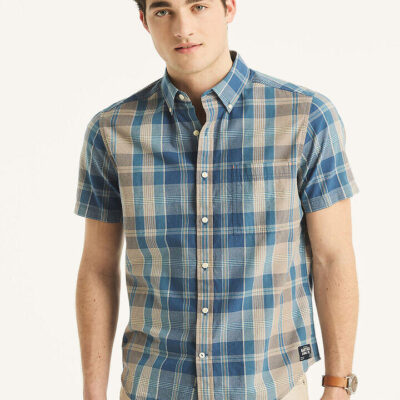 Nautica Madras Short Sleeve Shirt