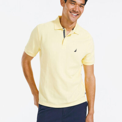 Nautica Short Sleeve Performance Heavyweight Deck Polo Shirt