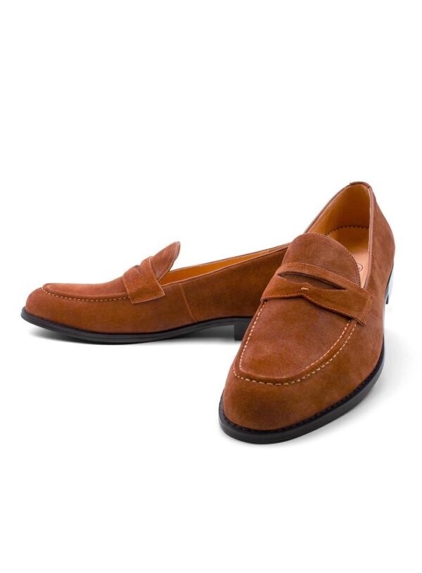 Santo Cognac Suede Loafer 8 - Peter Jackson