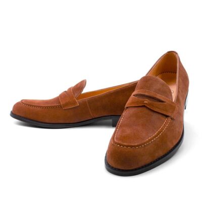 Santo Cognac Suede Loafer 9 - Peter Jackson