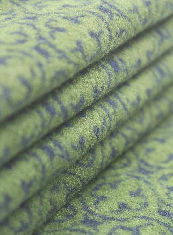 Navy & Green Medallion Pure Silk Scarf  - Peter Jackson