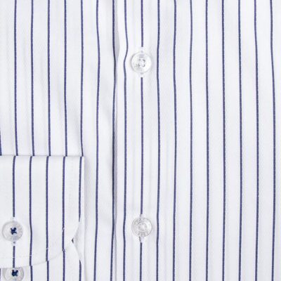 Navy Pinstripe Business Shirt 41 - Peter Jackson