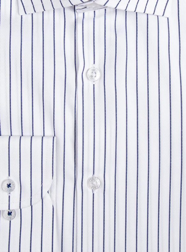 Navy Pinstripe Business Shirt 41 - Peter Jackson