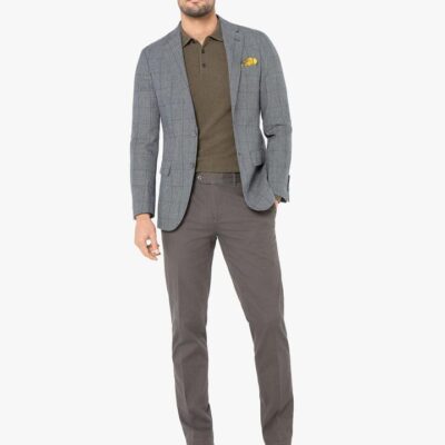 Vicenza Forest Green Overcheck Jacket  - Peter Jackson
