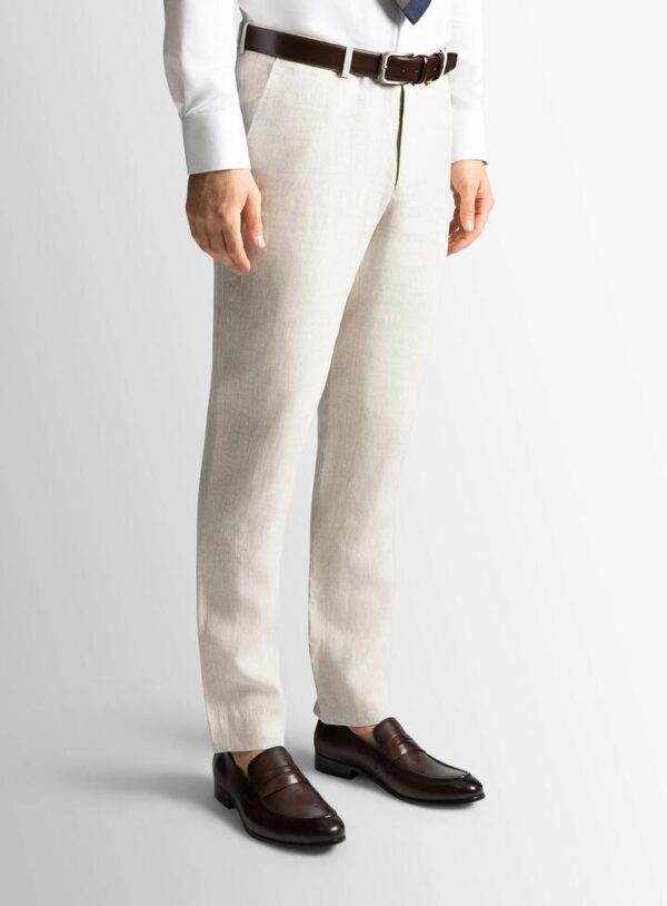 Venezia Sand Linen Trousers 76 - Peter Jackson