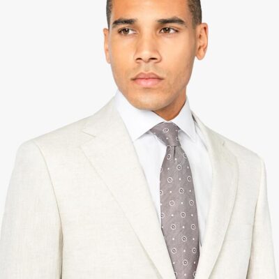 Verona Sand Linen Jacket  - Peter Jackson