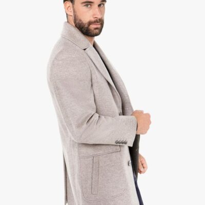 Asiago Oatmeal Wool Cashmere Overcoat XL - Peter Jackson