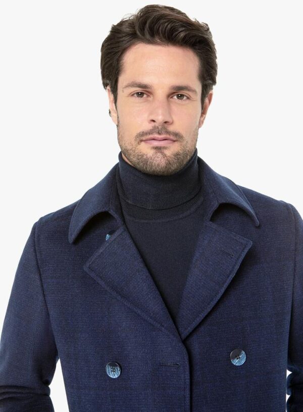 Archer Double Breasted Indigo Peacoat S - Peter Jackson