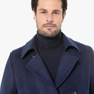 Archer Double Breasted Indigo Peacoat XL - Peter Jackson