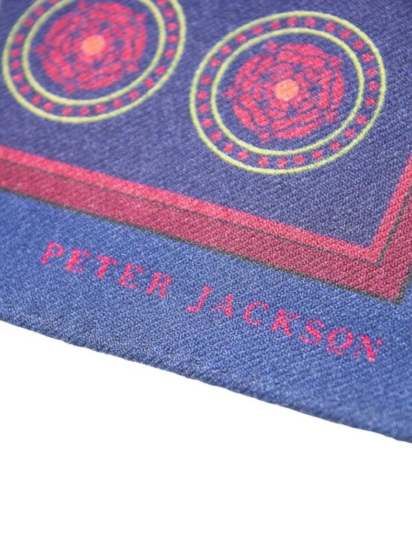 Royal Blue Medallion Pocket Square  - Peter Jackson