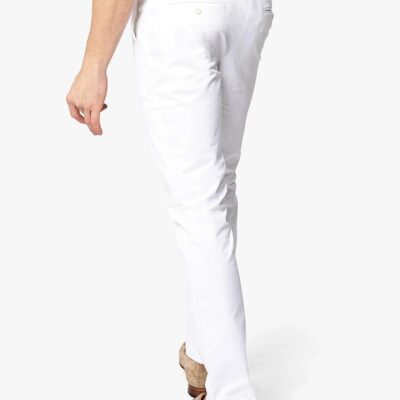 Brera White Cotton Chino 84 - Peter Jackson