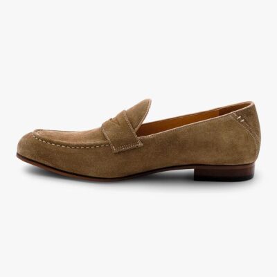 Caramel Suede Penny Loafer 9 - Peter Jackson