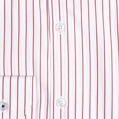 Red Pinstripe Business Shirt 41 - Peter Jackson