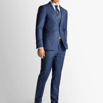 Blue Sharkskin Signature 2-Piece Suit  - Peter Jackson