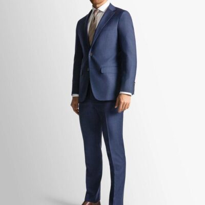 Blue Glencheck Signature 2-Piece Suit  - Peter Jackson