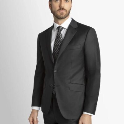Black Twill Signature 2-Piece Suit  - Peter Jackson