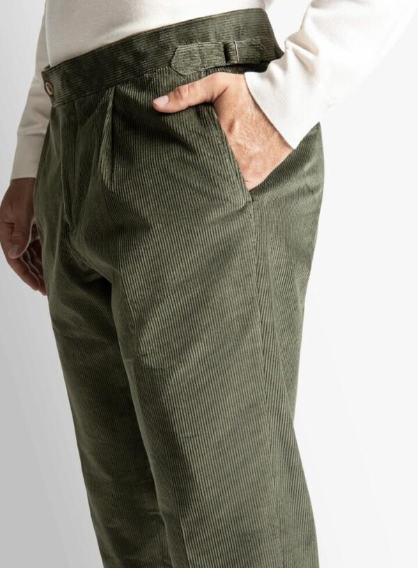 Siena Corduroy Green Trousers 100 - Peter Jackson