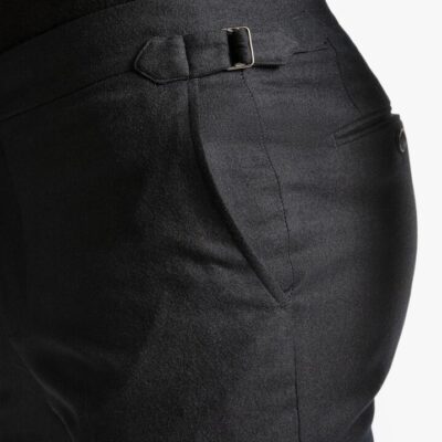 Argenta Flannel Black Trousers 96 - Peter Jackson