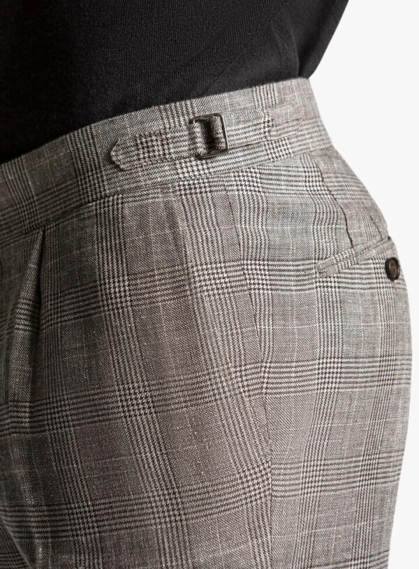 Siena Plaid Chocolate Trousers 96 - Peter Jackson